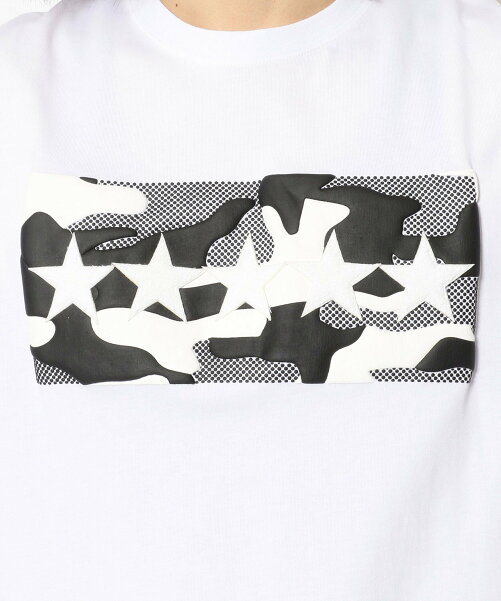 QWERTY (クワーティ)Foam print Embroidery SS TEE